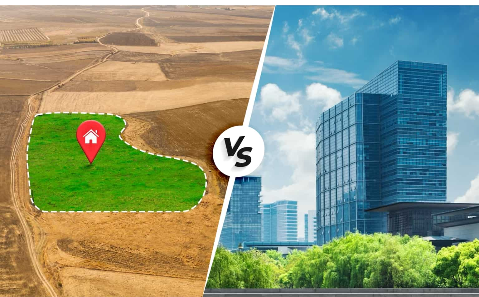 land vs flat invest